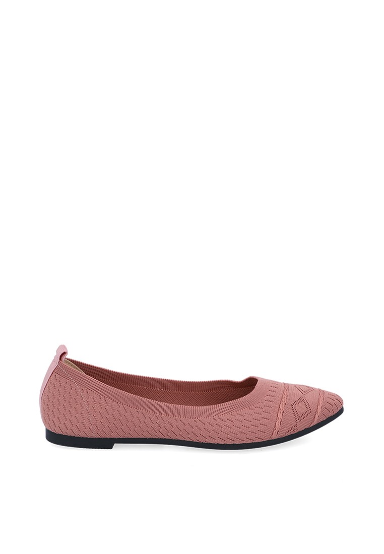 Honeysuckle Claire Knitted Ballerina Flats