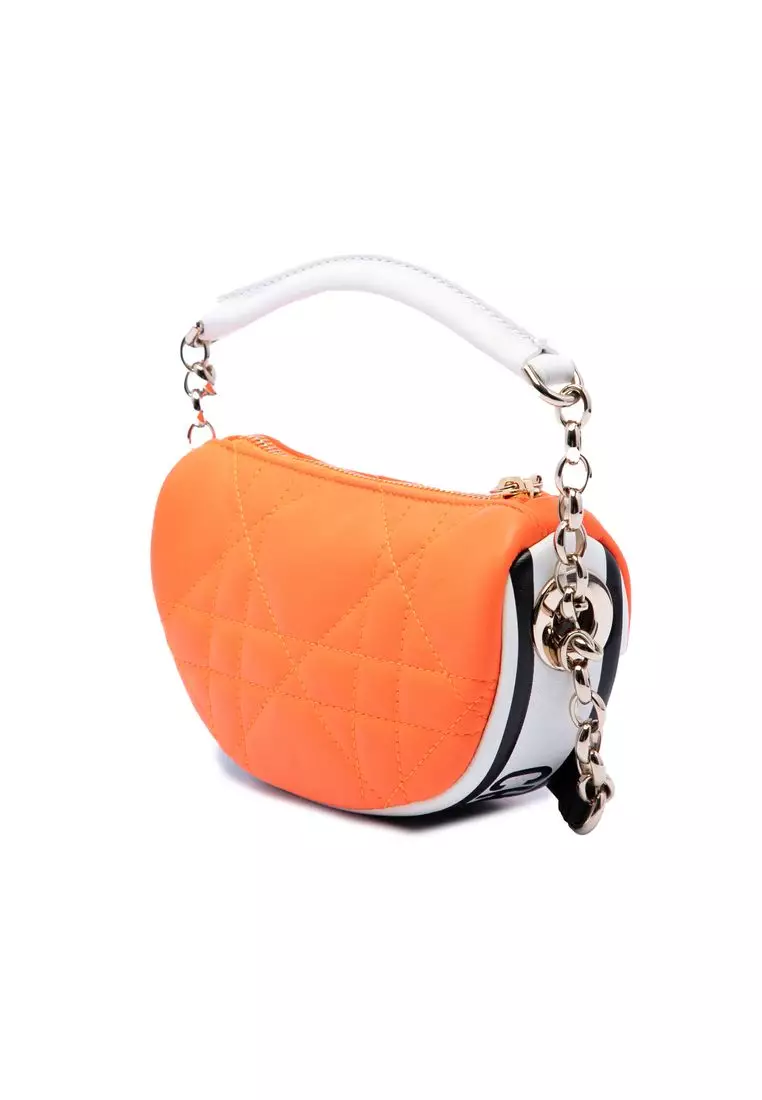 Pre-Loved Dior Micro Lambskin Cannage Dior Vibe Hobo