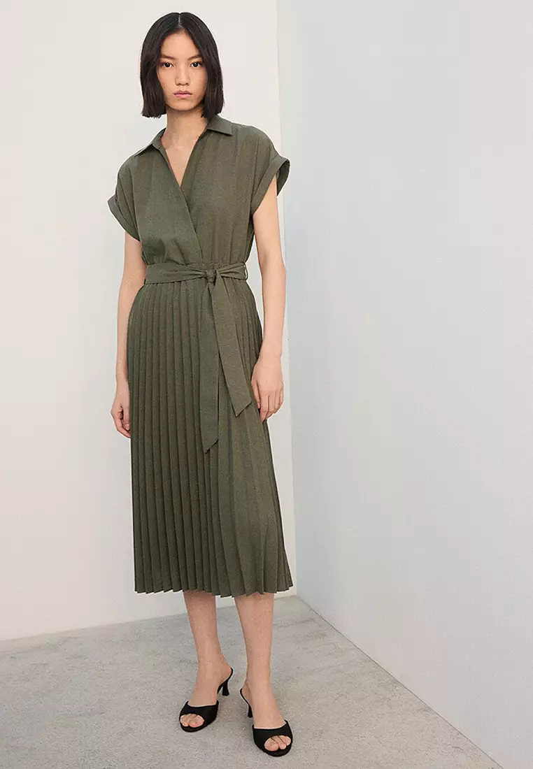 strapless open back dress Women's Kitts Shirt Dress with Belt main image 0
