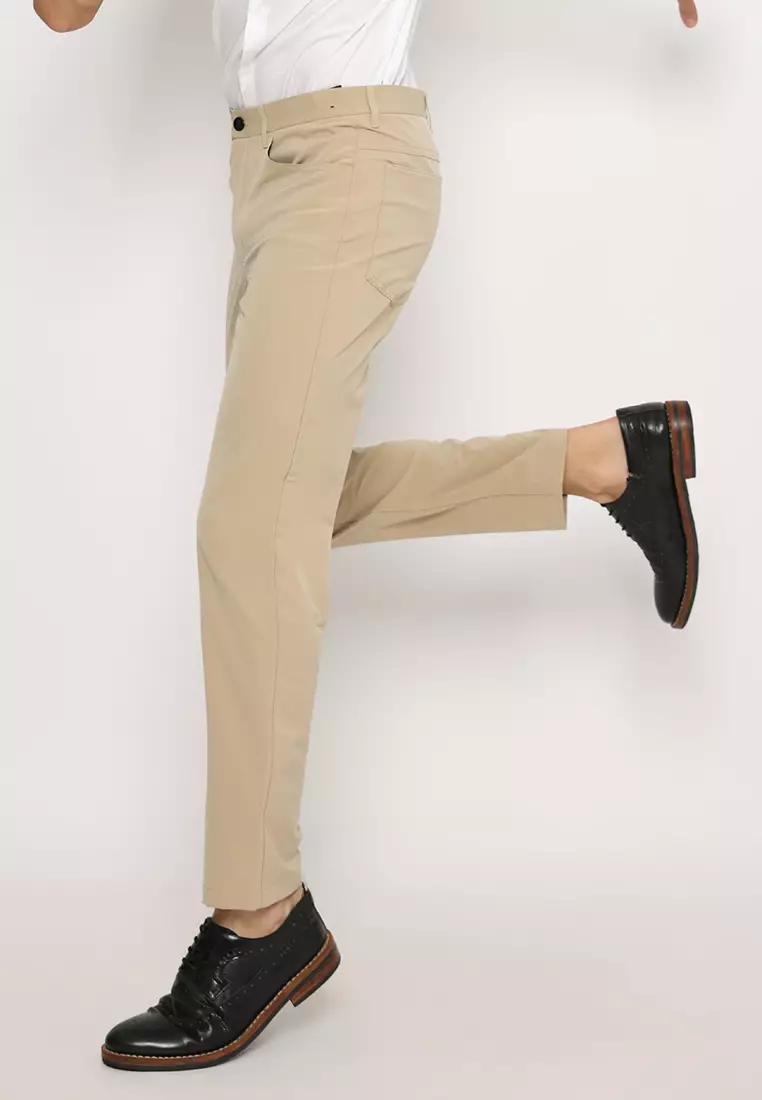 Jobb Active Travis Celana Panjang Modern Slim Fit Beige 2023