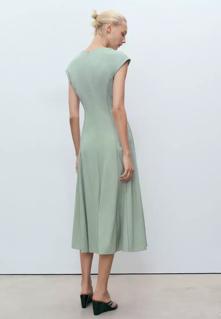 Midi-Dress With Stitching