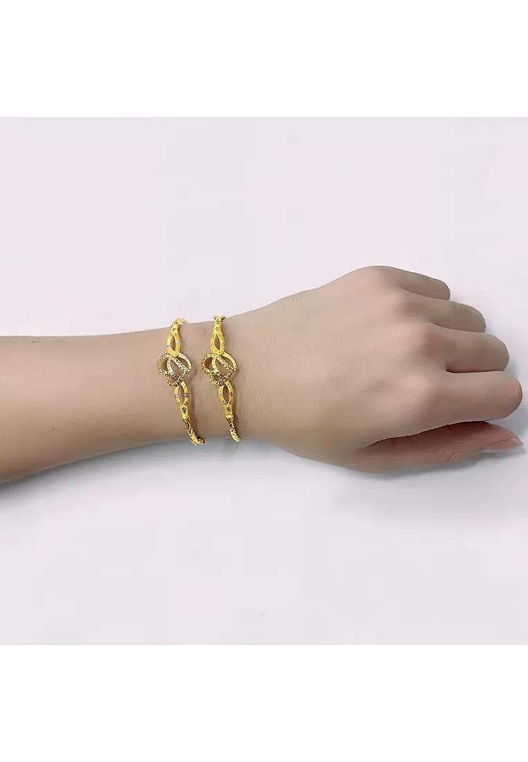 375/9K Gold Bangle G8 (M-16CM)