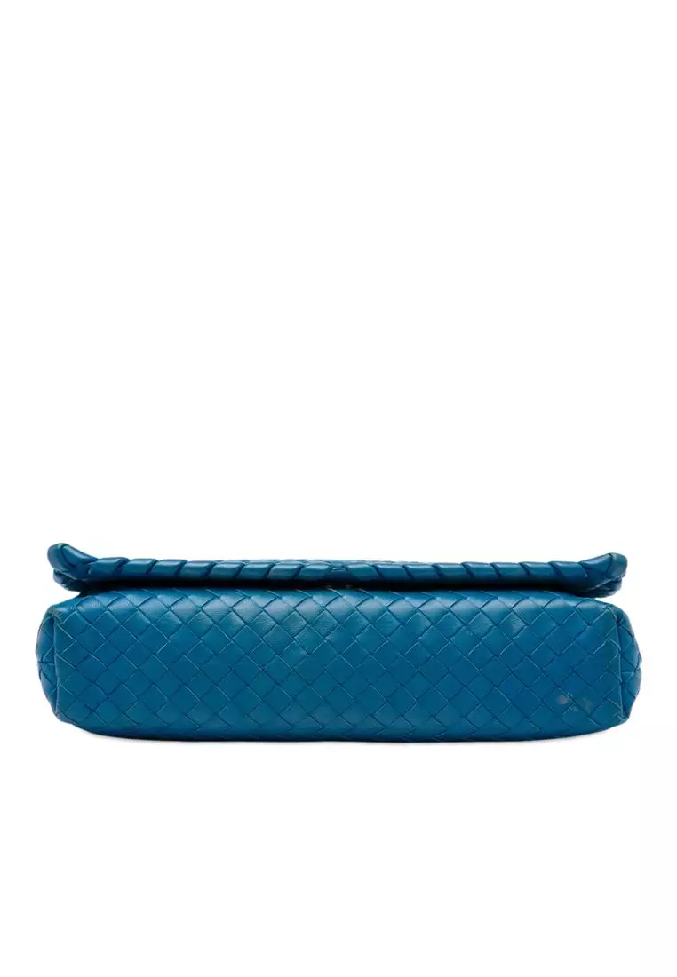 Pre-Loved Bottega Veneta Nappa Intrecciato Flap Crossbody