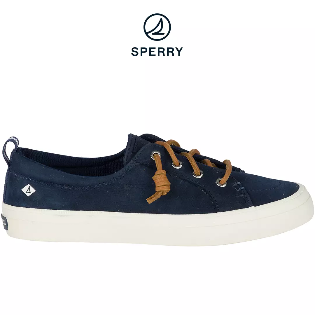 Sperry Women's Crest Vibe Washable Leather Sneakers - Navy (STS82400)