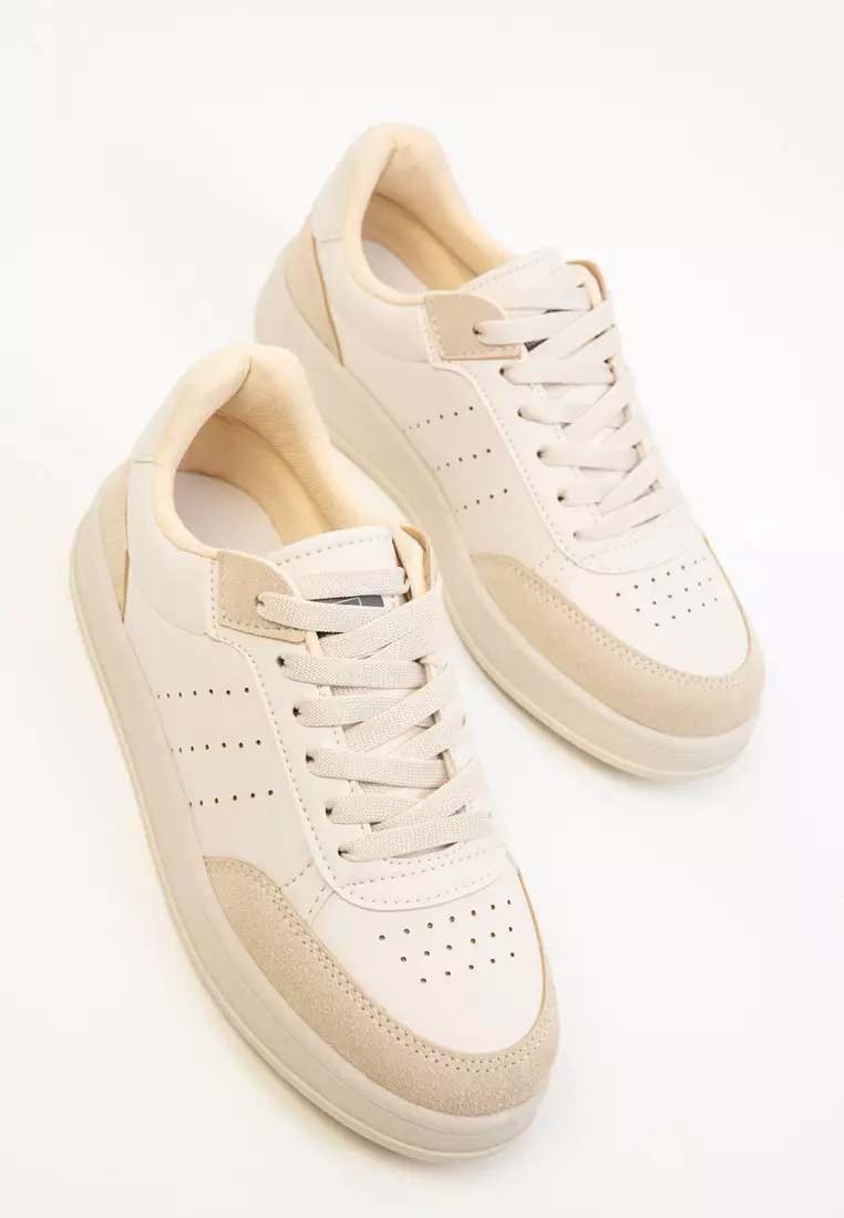 Beige Women's Sneakers 20359