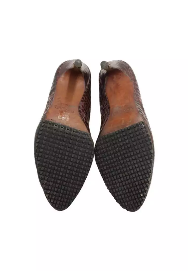 Coach on sale snakeskin shoes