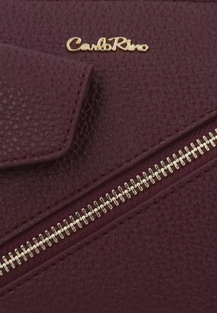 CR Harper 2-Way Shoulder Bag - Maroon