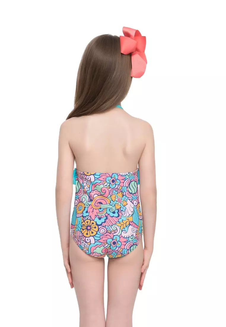 Doodle Fun Girl Ruffles Swimsuit