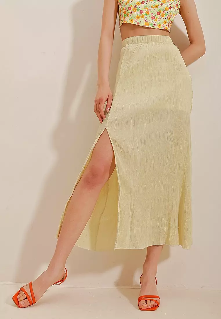 Alacati Elastic Slit Skirt 2024, Buy Alacati Online