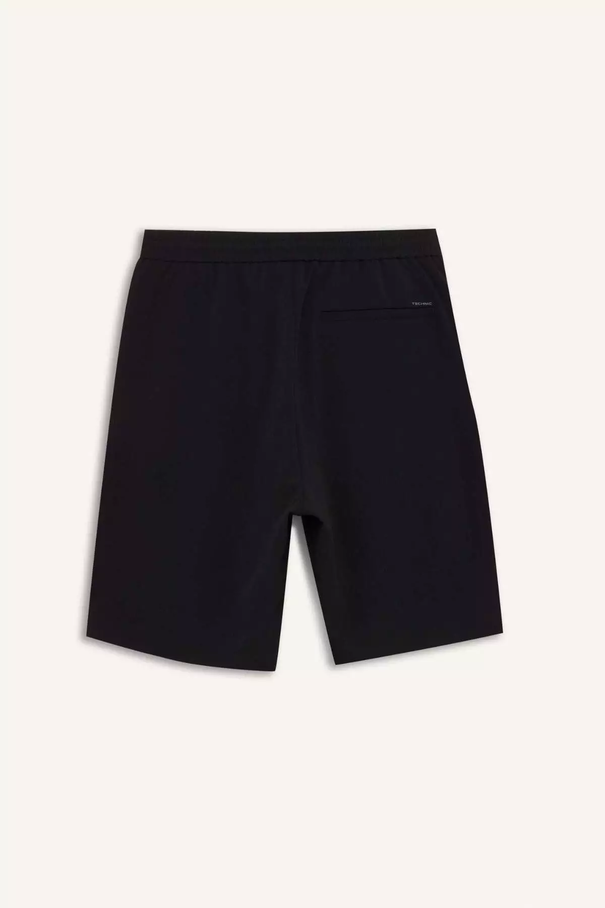 Regular Fit Waist Lace-Up Textured Bermuda Shorts D9451Ax25Sp