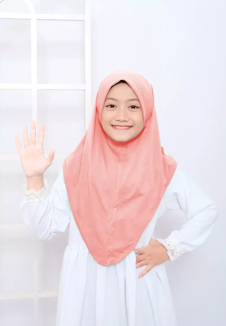 Cotton Bee - Zura Bergo Instan | Hijab Instan Anak | Bergo Tali - S