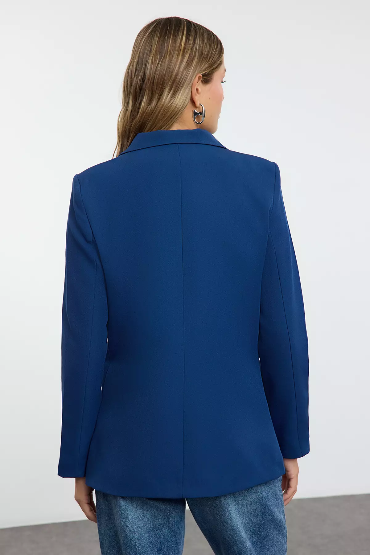 Button Detailed Blazer Jacket