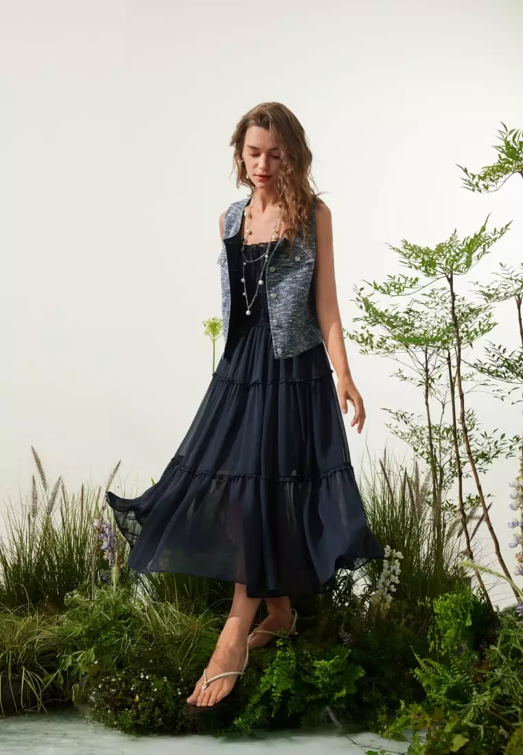 G2000 Smocked Tiered Maxi Dress