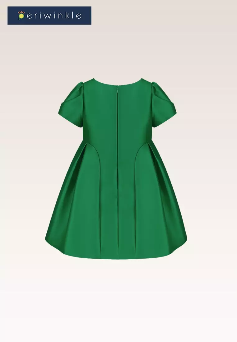 Remi Girls Green Party Dress