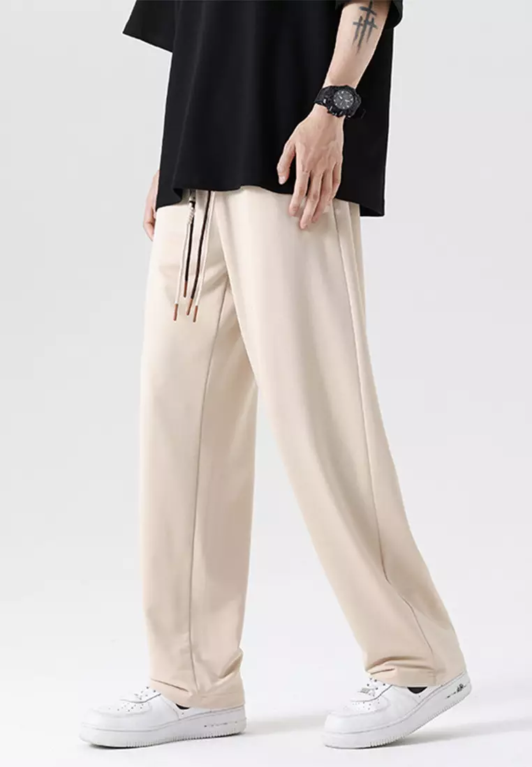Pleated Wide-Leg Straight-Leg Pants AC-B208-5570