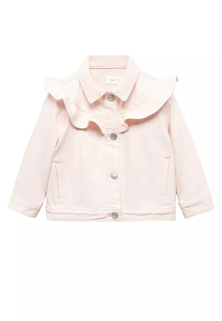 White denim jacket store for baby girl