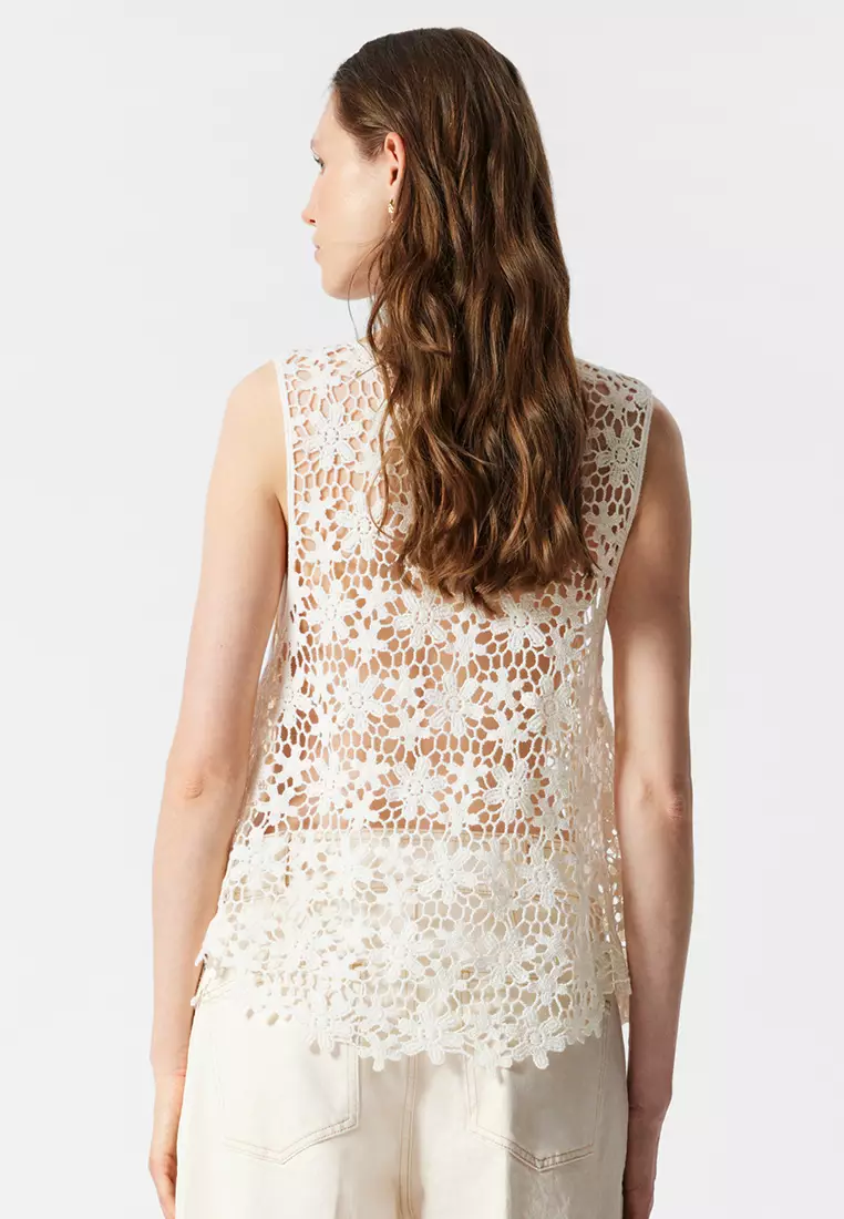 Sleeveless Crochet Top
