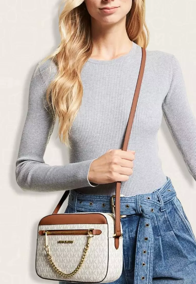 Vanilla Michael Kors Jet Crossbody Set Crossbody Michael Kors Jet