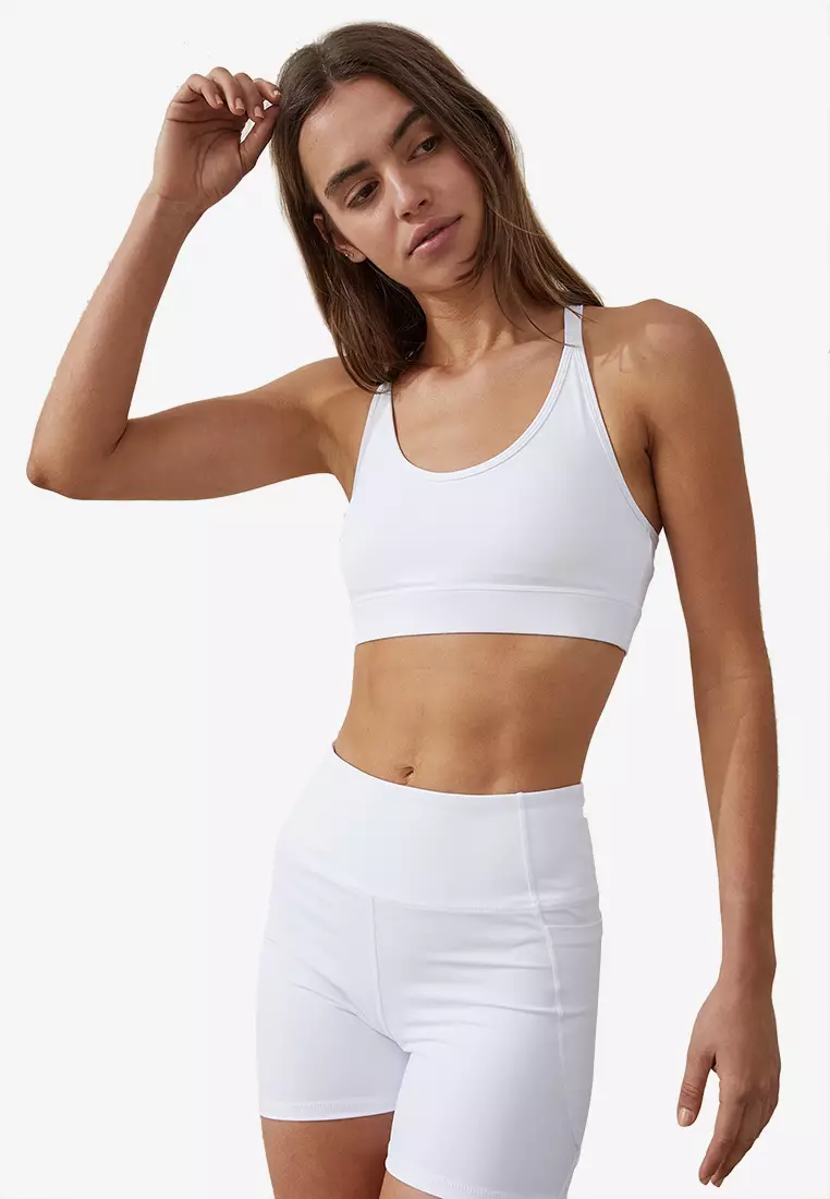 Strapless Ribbed Sports Bra