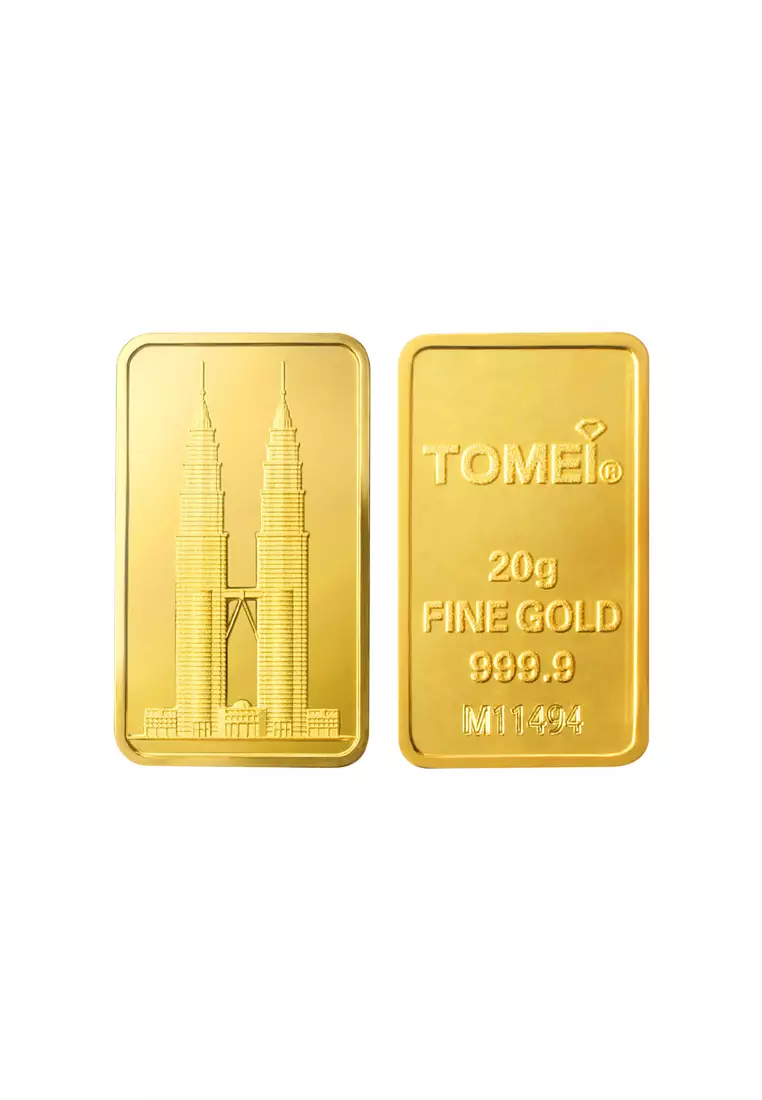 [Tomei Exclusive] KLCC Twin Towers Wafer | 20 Grams | Fine Gold 9999