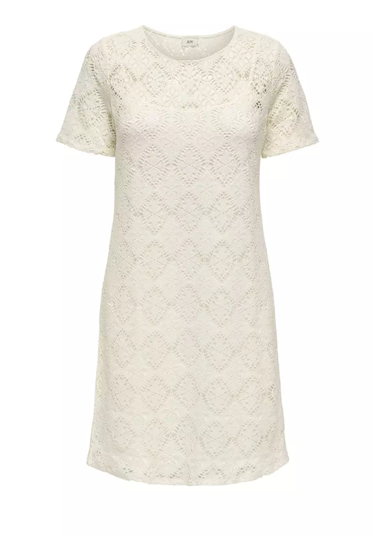 Short Sleeve Lace Dress