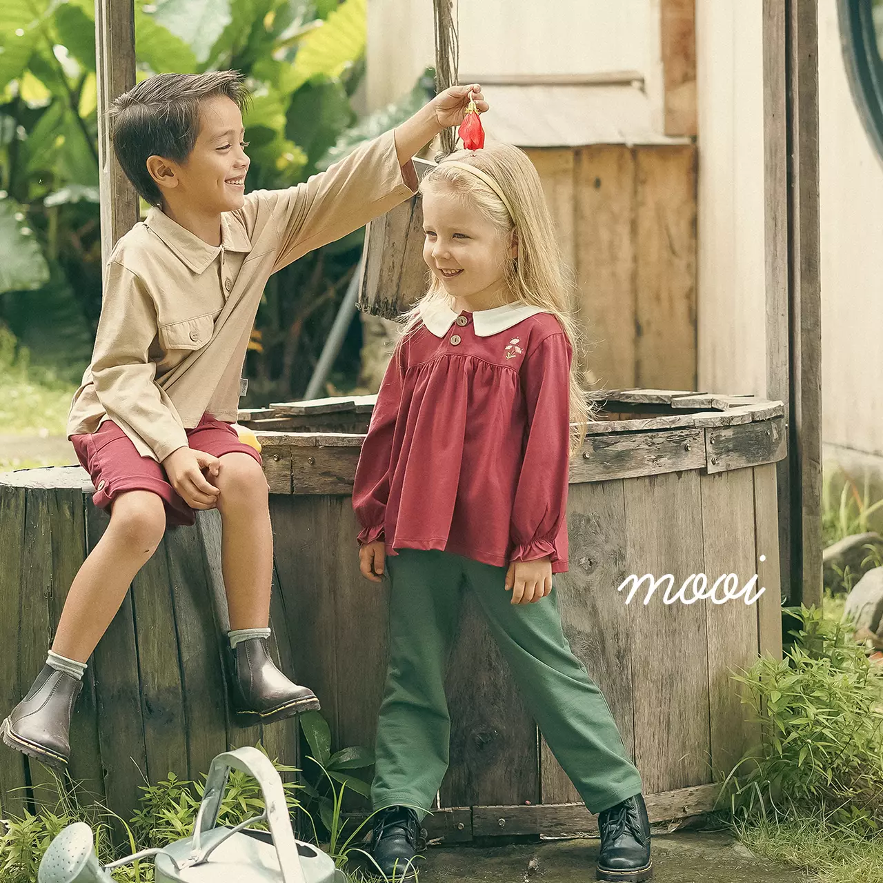 Mooi Celana Panjang Anak Perempuan Abel Skinny Pants - Pink Rose