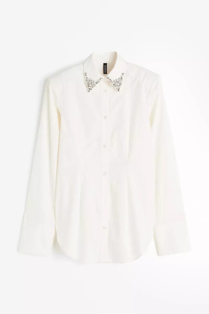 h&m white shirt women's
