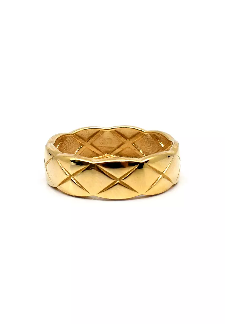 18K Japan Made Yellow Gold Lady Ring