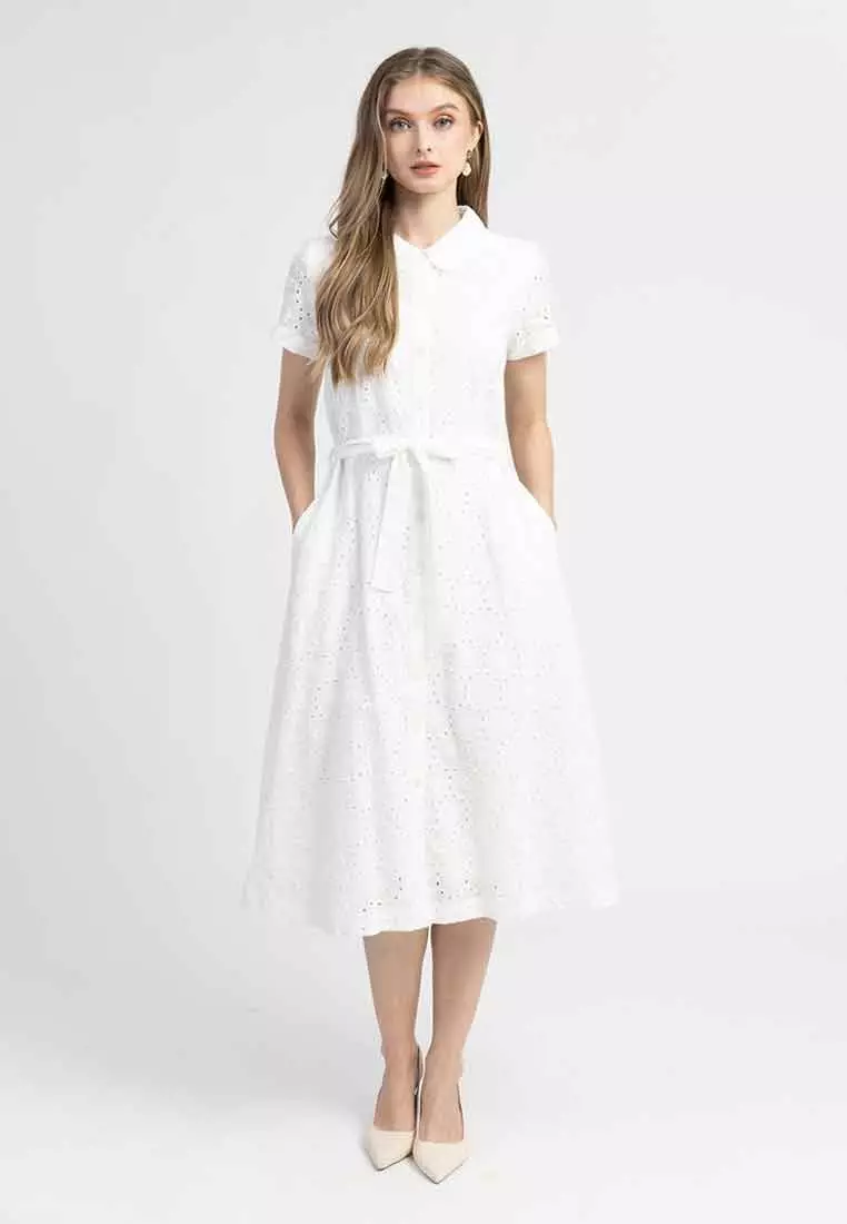 Diana Embroidered Shirt Dress