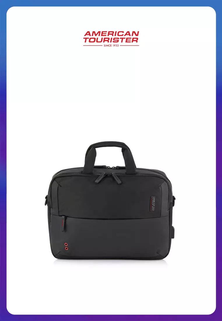 American Tourister Zork Briefcase AS - Black