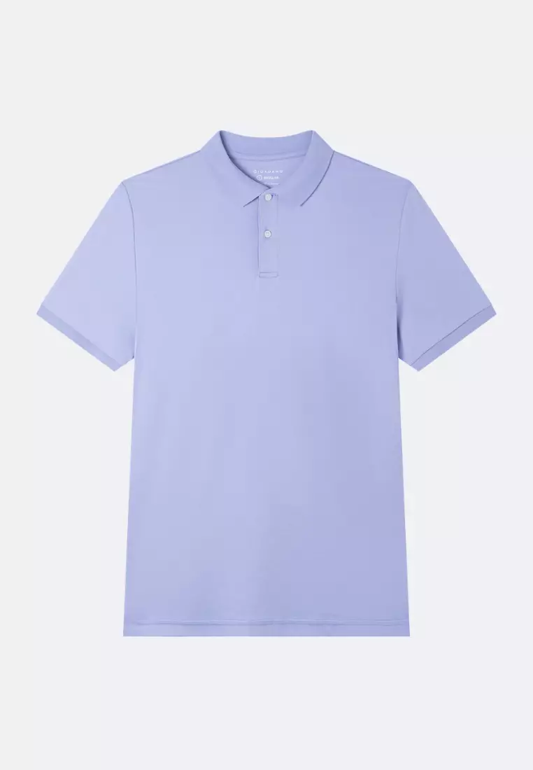 Giordano Men Luxe Touch Regular Fit Mercerized Short-Sleeve Polo Shirt