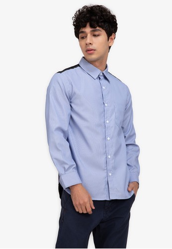 ZALORA BASICS multi Curve Yoke Shirt 99317AA4CBFCCAGS_1