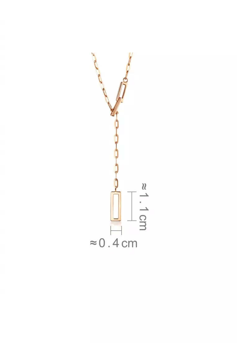 18K Rose Gold Necklace for Women 92505N
