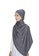 Cantik Butterfly grey Starlight Semi Instant Hijab (Dark Grey) 7ABD2AA939D3A9GS_2