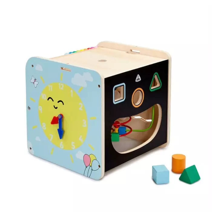 ELC Large Wooden Activity Cube - Mainan Edukasi Anak