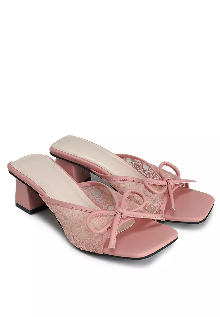 Nata Lace Bow Heels