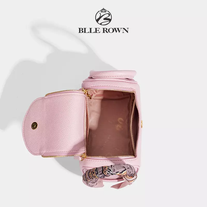 BLLE ROWN Tas Wanita Bentuk Bantal Tas Bahu Tas Selempang Wanita Model Terbaru BR6001-Pink