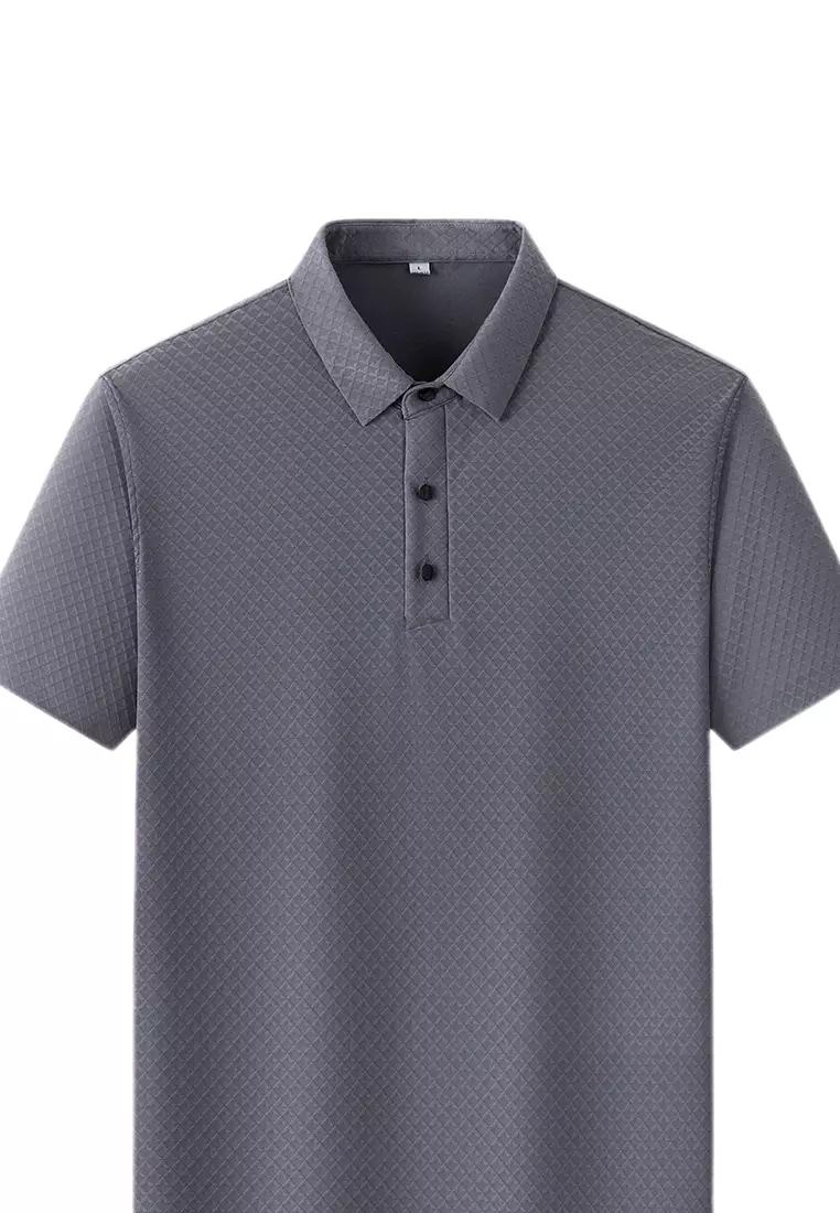 Buy Twenty Eight Shoes Men s Jacquard Texture Polo Shirt C2312