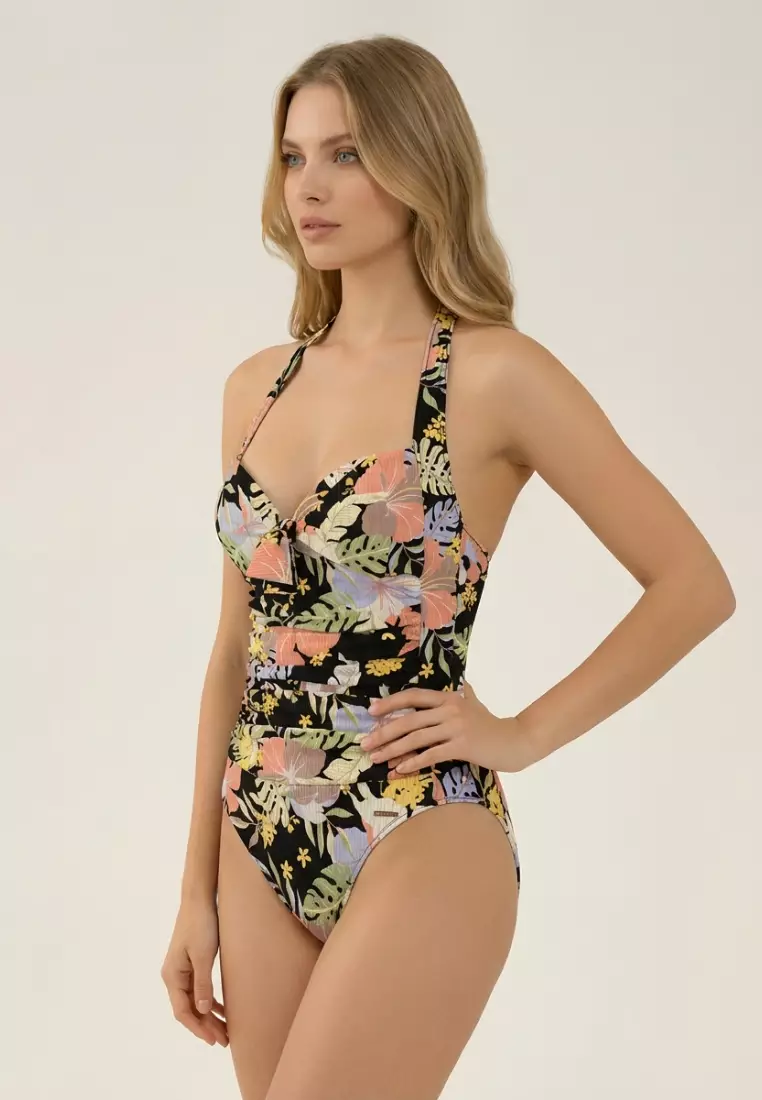 Daydream Black Halter Onepiece