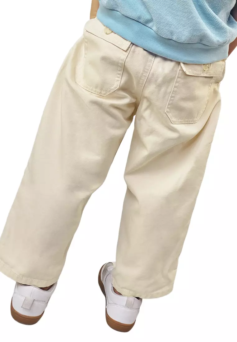 Jonathan Drawstring Pull-On Pants With Patch Pockets