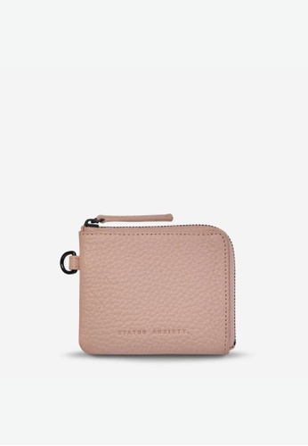 Status Anxiety pink Status Anxiety Part Time Friends Leather Wallet - Dusty Pink D750AAC48DC9BBGS_1