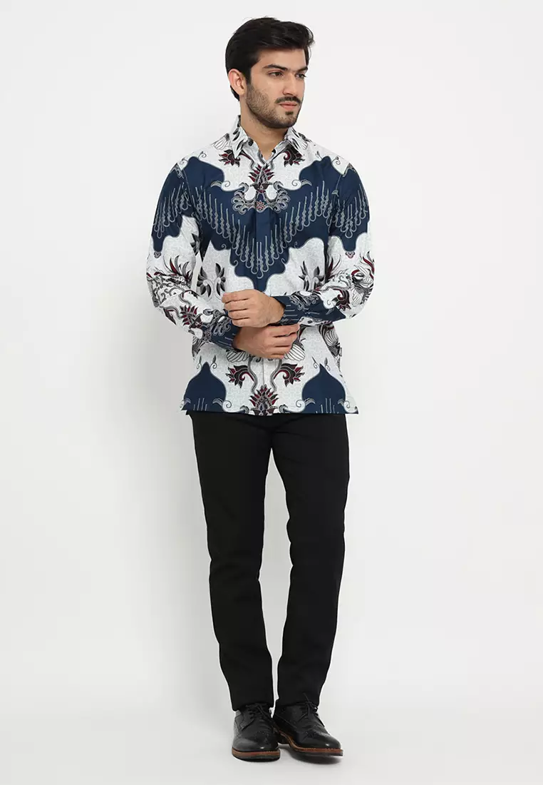 Hadinata Batik Pria Kemeja Panjang Mathew Marion