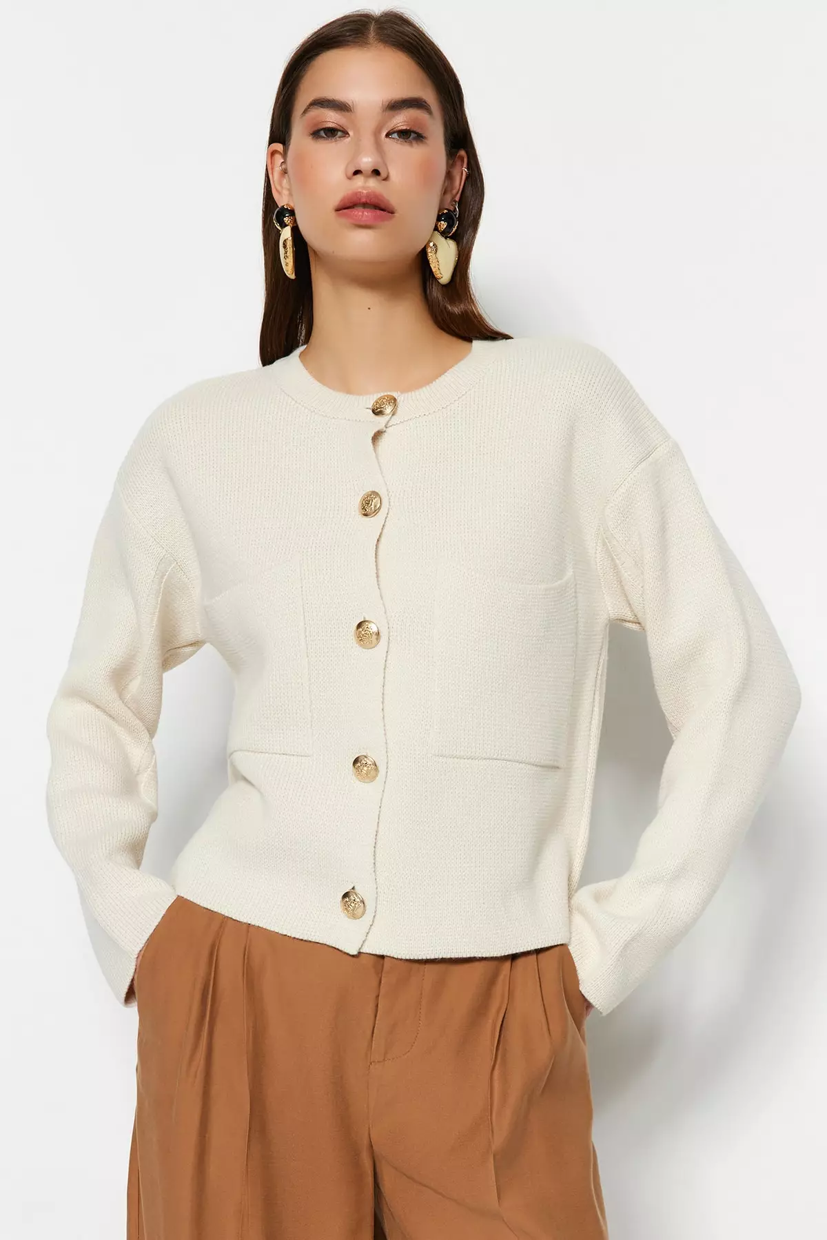 Button Knit Cardigan
