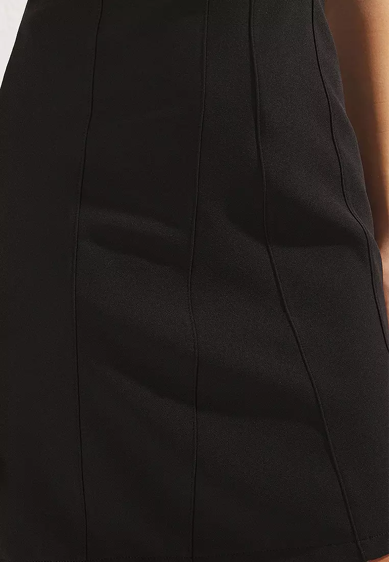 Straight Cut Mini Dress