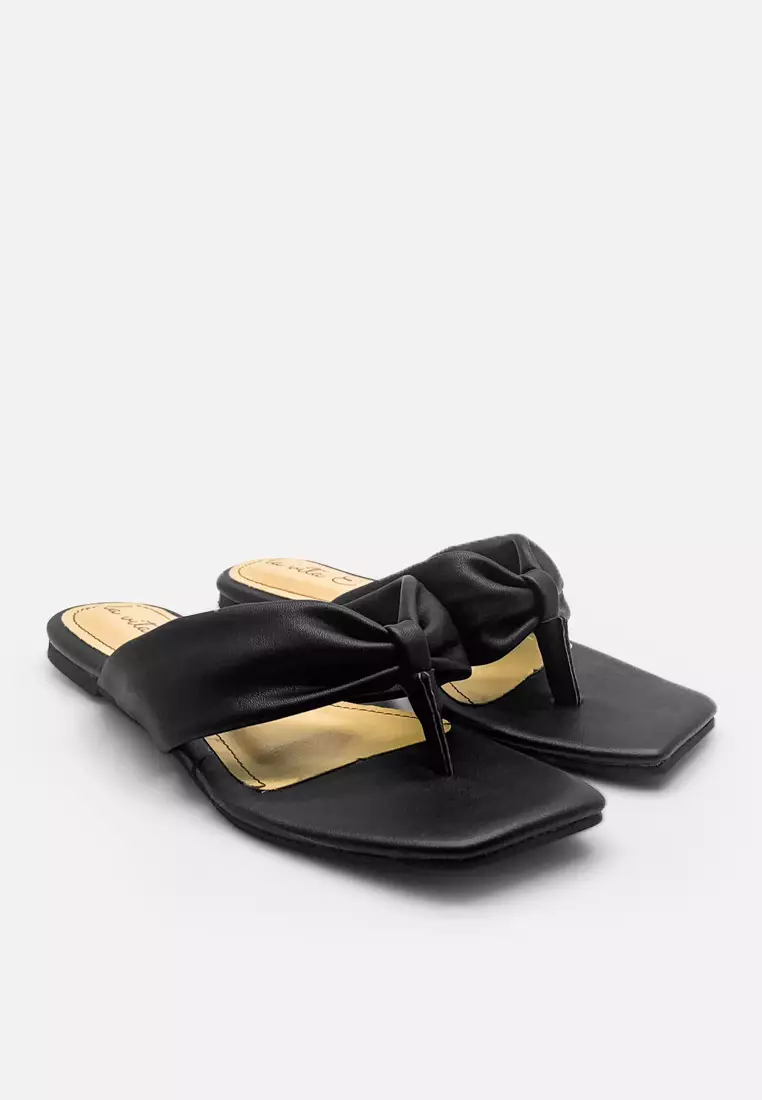 Women Flat Sandal Flip Flop Bow