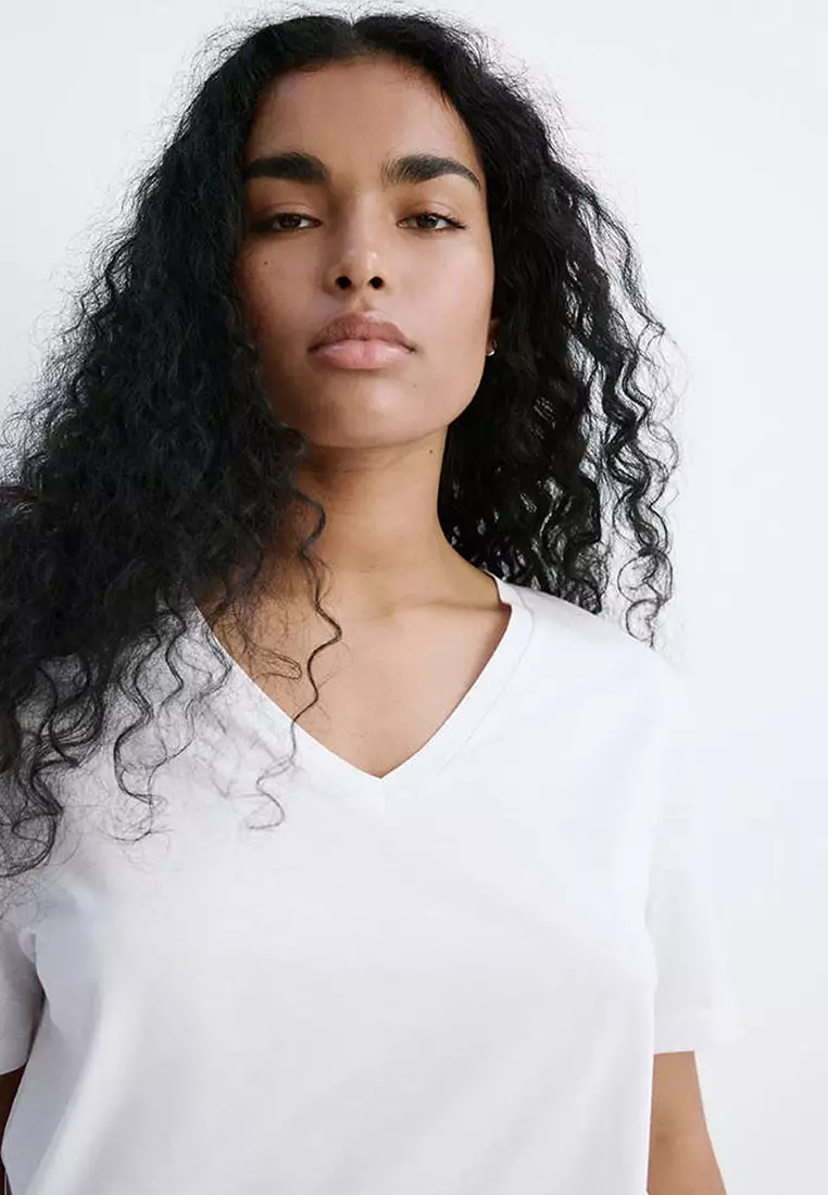 V-Neck Cotton T-Shirt