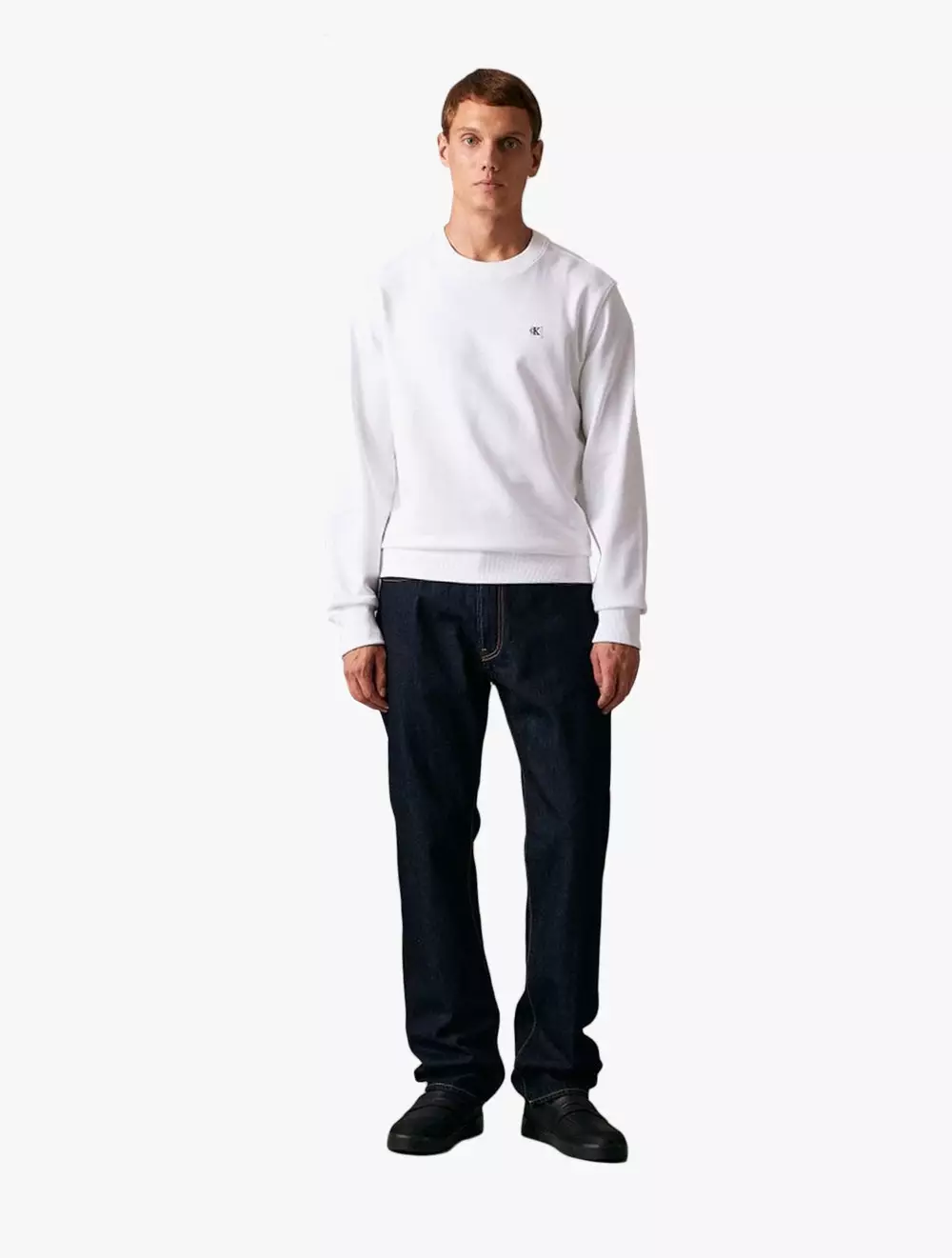 ★ ★ Men's Regular Fit CK Badge Logo Sweatshirt Jual Calvin Klein Calvin Klein Jeans - Regular Fit CK Badge