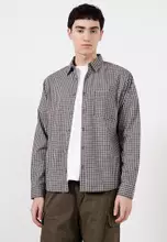 Brown White Textured Check