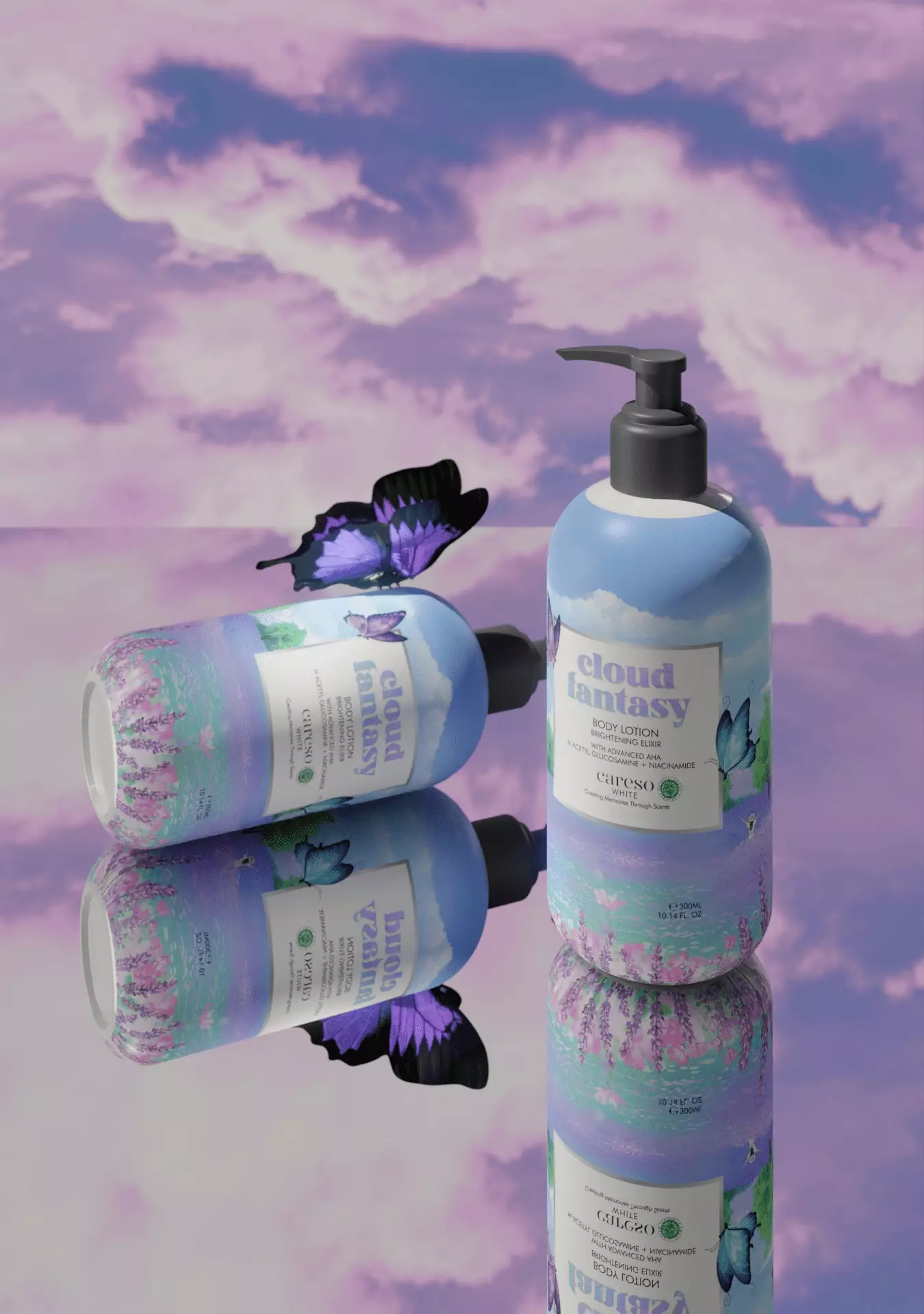 Double Combo Cloud Fantasy Lotion - 300ml x 2