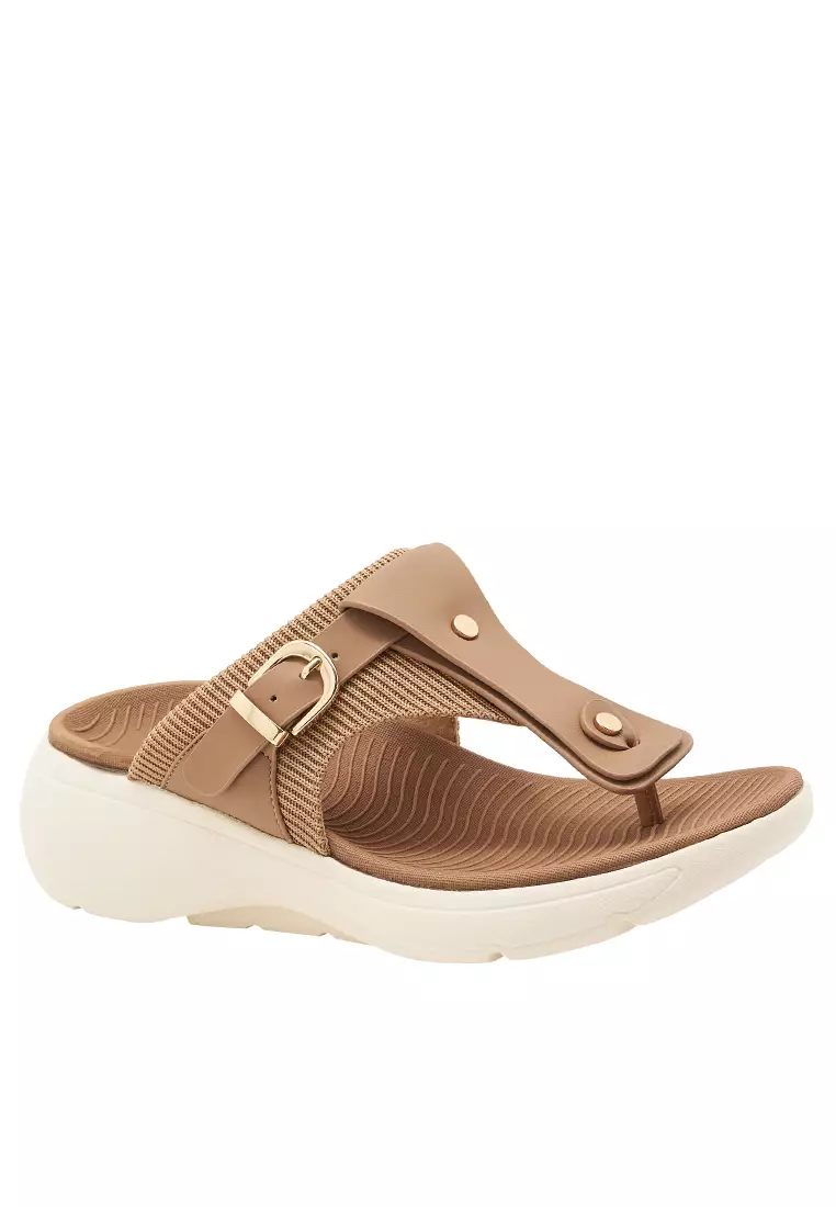 Discount on Twenty Eight Shoes  shoes - SKU: 5cm Buckle Strap Flip Flops Alm398-2
